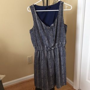 Madewell Silk Striped & Dots Dress